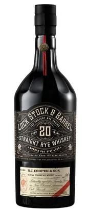 Lock Stock & Barrel 20 Year Old Straight Rye Whiskey .750ml