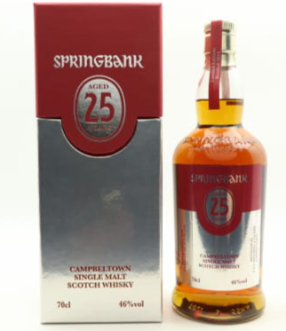 2014 Springbank 25 Year Old Single Malt Scotch Whisky Campbeltown, Scotland 750ml