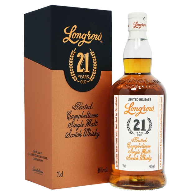 2020 Longrow 21 Year Old Peated Single Malt Scotch Whisky Campbeltown, Scotland 750ml