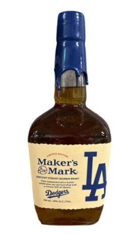 Maker's Mark LA Dodgers 2024 Kentucky Straight Bourbon Whisky 750ml