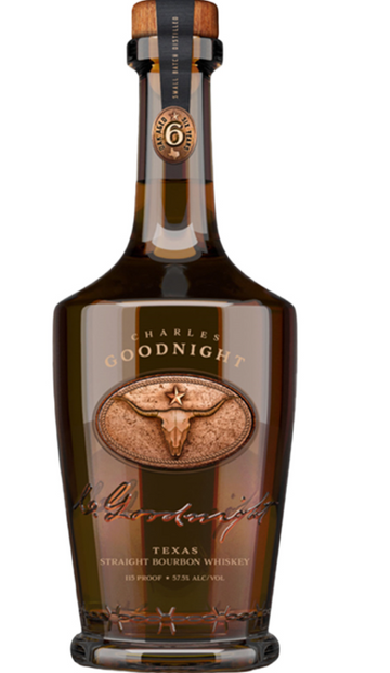 Charles Goodnight 115 Proof Small Batch 6 Year Old Straight Bourbon Whiskey Texas, USA 750ML