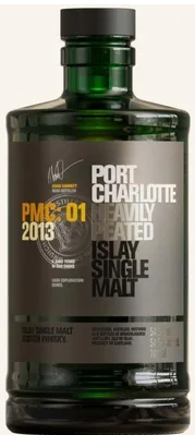 Bruichladdich Port Charlotte Cask Exploration Series PMC 01 Heavily Peated 9 Year Old Single Malt Scotch Whisky .750ml