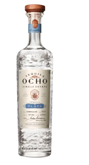 Tequila Ocho Single Estate Plata-Blanco Jalisco, Mexico 750ml
