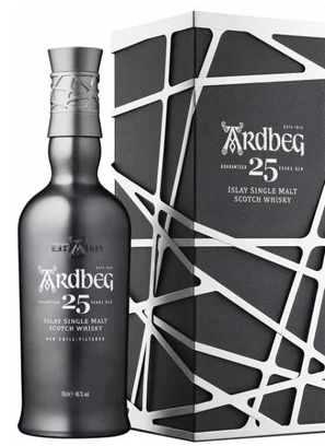 Ardbeg guaranteed 25 years old islay single Malt scotch whisky .750ml