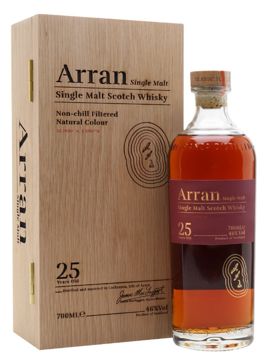 The Arran Malt Distillery 25 Year Old Single Malt Scotch Whisky 700ml