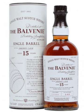 The Balvenie Single Barrel 15 Year Old Single Malt Sherry Cask Scotch Whisky 750ml