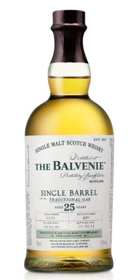 The Balvenie Single Barrel Traditional Oak 25 Year Old Malt Scotch Whisky .750ml