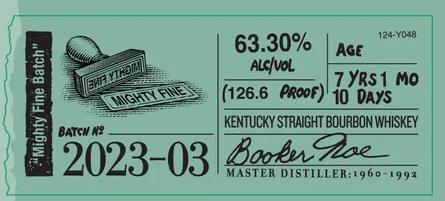 Bookers Bourbon 'Mighty Fine Batch' Straight Bourbon Whiskey 750ml