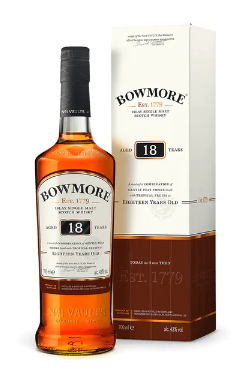 Bowmore 18 Year Old Single Malt Scotch Whisky Islay, Scotland 750ml