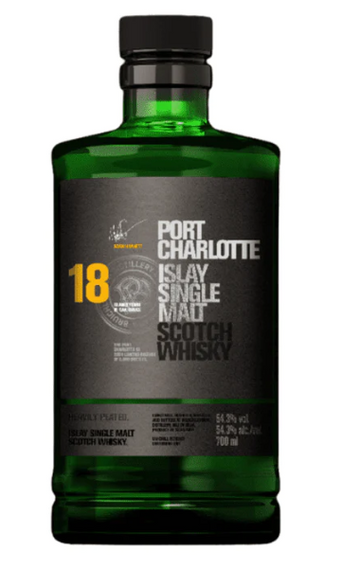 Bruichladdich Port Charlotte 18 Year Old Single Malt Scotch Whisky Islay, Scotland 750ml
