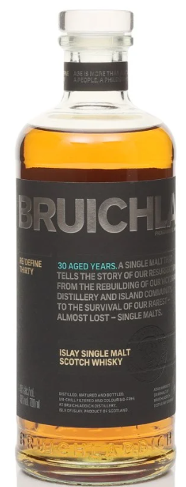 Bruichladdich 30 Year Old Single Malt Scotch Whisky Islay, Scotland 750ml