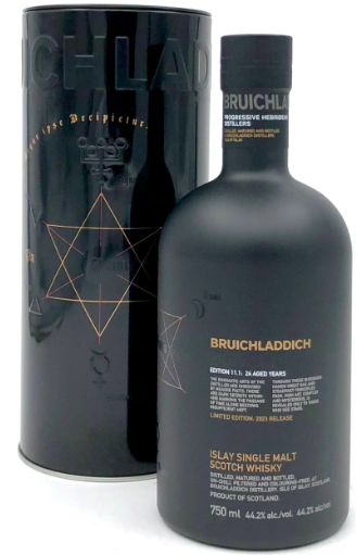 Bruichladdich Black Art 11.1 Edition 24 Year Old Unpeated Single Malt Scotch Whisky Islay, Scotland 700ml
