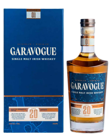 Garavogue 20 Year Old Single Malt Irish Whiskey Ireland 750ml