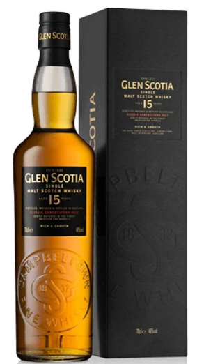 Glen Scotia 15 Year Old Single Malt Scotch Whisky Campbeltown, Scotland 750ml