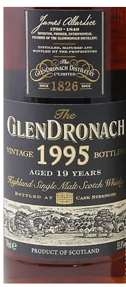 1995 Glendronach Single Cask 19 Year Old Single Malt Scotch Whisky 700ml