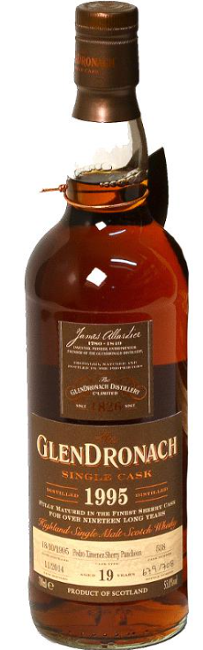 1995 Glendronach Oloroso Sherry Puncheon 19 Year Old Single Malt Scotch Whisky .700ml