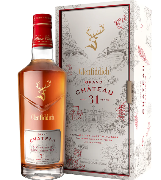 Glenfiddich Grand Chateau Single Malt Scotch Whiskey 31 Year Old Bordeaux Wine Cask Finish LIMITED EDITION 750ML