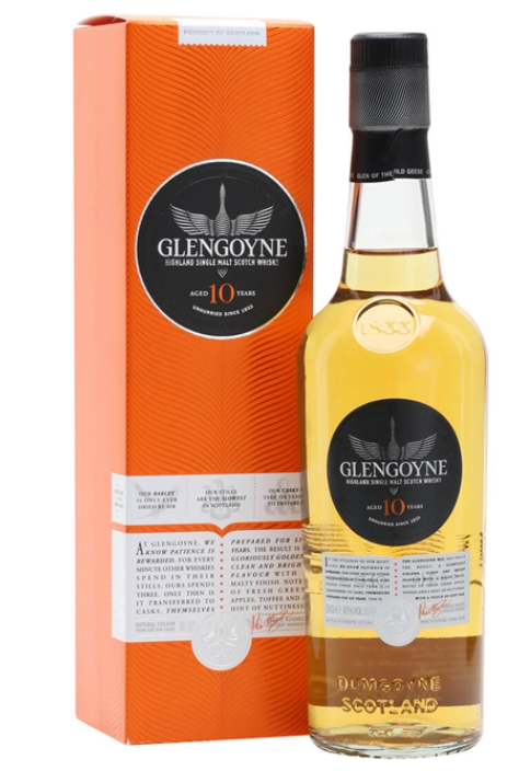 Glengoyne 10 Year Old Single Malt Scotch Whisky Highlands, Scotland 750ml