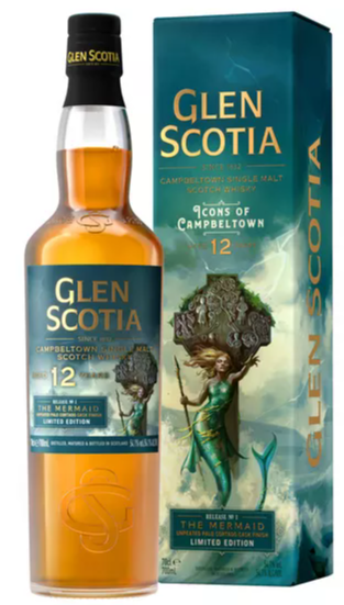 Glen Scotia The Mermaid 12 Year Old Single Malt Scotch Whisky Campbeltown, Scotland 750ml