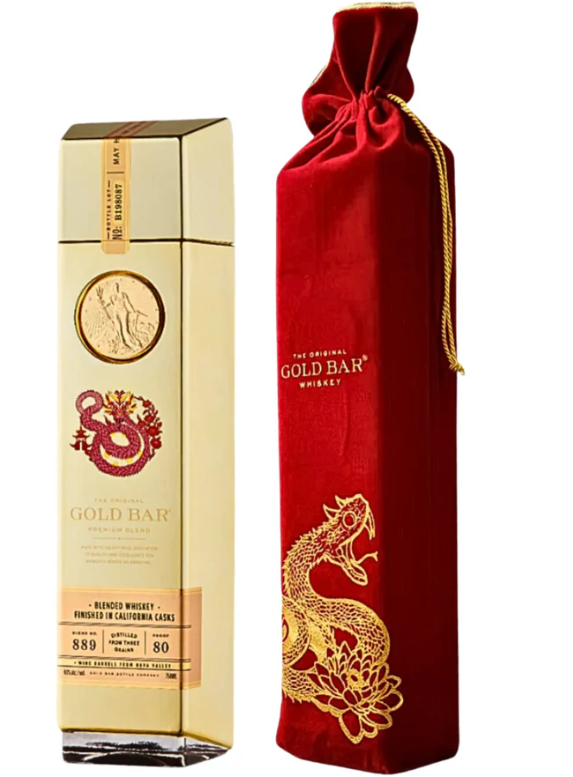 Gold Bar Blended American Whiskey Lunar New Year Premium Blend 750 ML