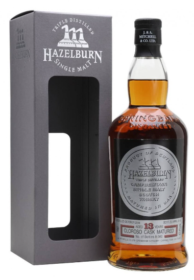Hazelburn 13 Year Old Oloroso Cask Matured Single Malt Scotch Whisky .750ml