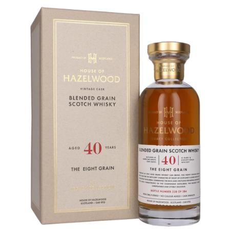 House of Hazelwood 'The Eight Grain' 40 Year Old Blended Grain Scotch Whisky 700ml