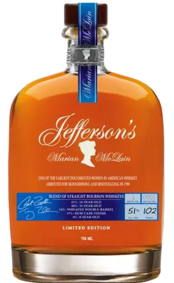 Jefferson's Marian McLain Blend of Straight Bourbon Whiskies Batch 8 Limited Edition .750ml