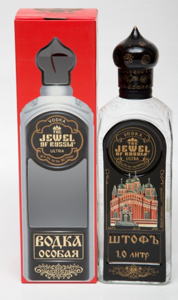 The Jewel of Russia Ultra Limited Edition Vodka Russia 1ltr