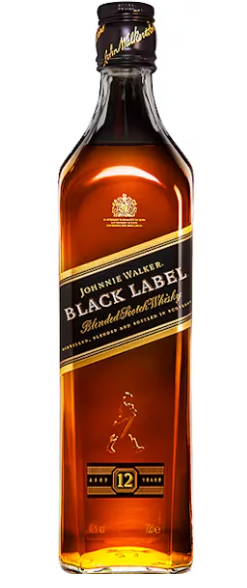 Johnnie Walker Black Label 12 Year Old Blended Scotch Whisky 200ml