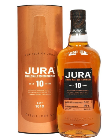 Isle of Jura Distillery 10 Year Old Single Malt Scotch Whisky .750ml