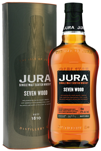 Isle of Jura Distillery Seven Wood Single Malt Scotch Whisky .750ml