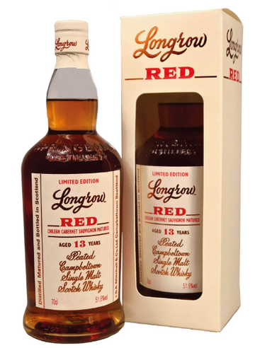 Longrow 'Red' Limited Edition Chilean Cabernet Sauvignon Matured Peated 13 Year Old Single Malt Scotch Whisky .750ml