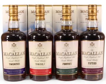 The Macallan Travel - Decades Series Collection Set Single Malt Scotch Whisky .500ml