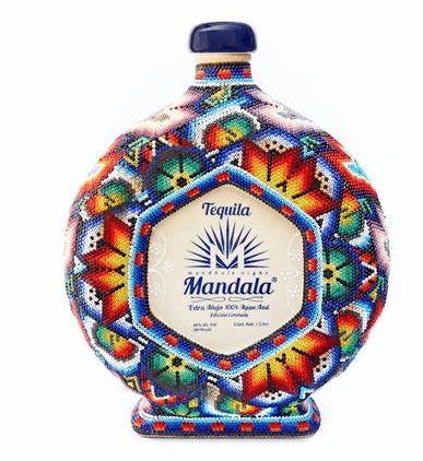 Mandala Beaded Limited Edition Tequila Extra Anejo Jalisco, Mexico