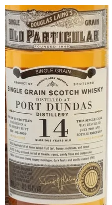 Douglas Laing Old Particular Port Dundas 14 Year Old Single Cask Single Grain Scotch Whisky 750ml
