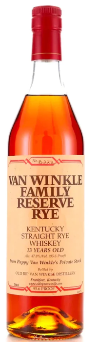 Old Rip Van Winkle 'Pappy Van Winkle's Family Reserve' 13 Year Old Kentucky Straight Rye Whiskey .750ml