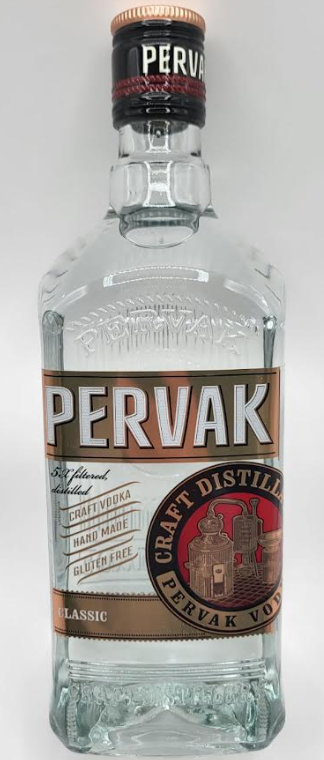 PERVAK CRAFT VODKA (HANDMADE)-CLASSIC 1ltr , UKRAINE .