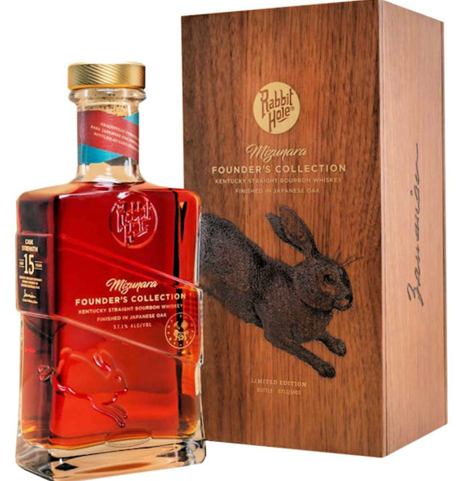 Rabbit Hole Founder's Collection 'Mizunara' 15 Year Old Kentucky Straight Bourbon Whiskey 750ml