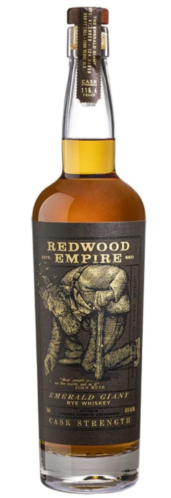 Redwood Empire Emerald Giant Cask Strength Rye Whiskey .750ml