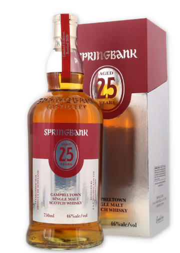 2020 Springbank 25 Year Old Single Malt Scotch Whisky Campbeltown, Scotland 750ml