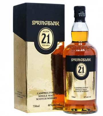Springbank 21 Year Old Single Malt Scotch Whisky Campbeltown, Scotland 2021 Release 750ml