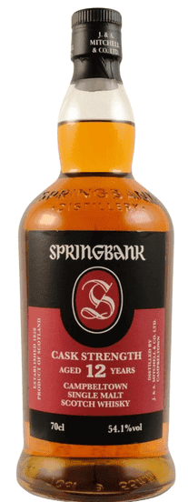 2021 Springbank 12 Year Old Cask Strength Single Malt Scotch Whisky Campbeltown, Scotland 750ml