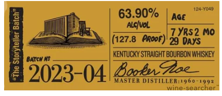 Booker's Storyteller Batch Kentucky Straight Bourbon Whiskey 750ml