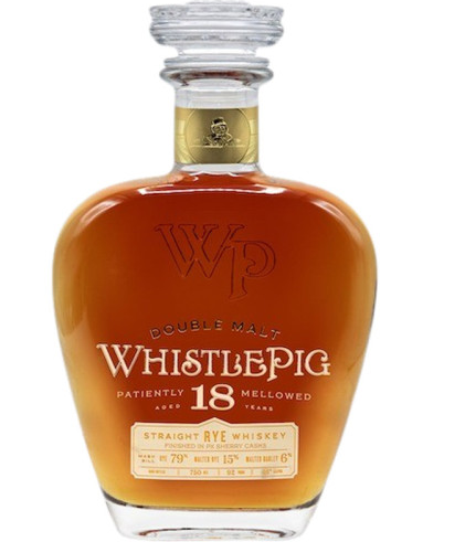 WhistlePig 18 Year Old Double Malt Straight Rye Whiskey 750ml