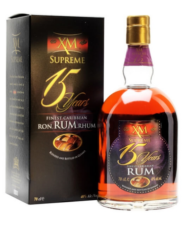 D'Aguiar's XM 'Supreme' 15 Year Old Rum Guyana 750ml