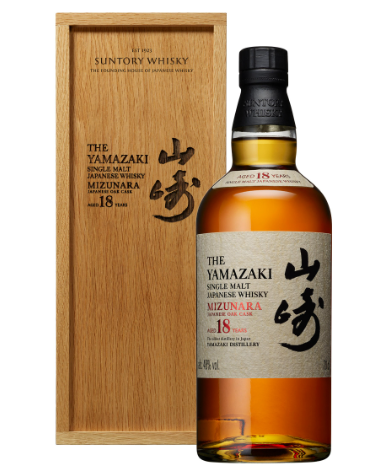 The Yamazaki Mizunara Japanese Oak Cask 18 Year Old Single Malt Whisky Japan 700ml