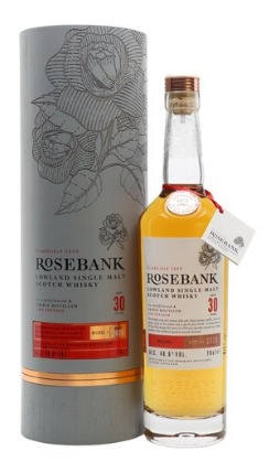 Rosebank 30 Year Old Single Malt Scotch Whisky Lowlands Scotland .750ml