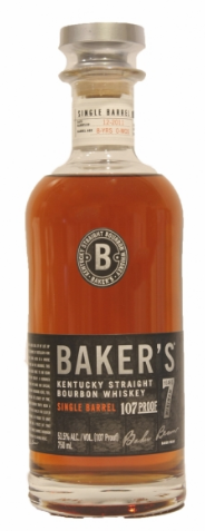 Baker's Single Barrel 7 Year Old Kentucky Straight Bourbon Whiskey .750ml