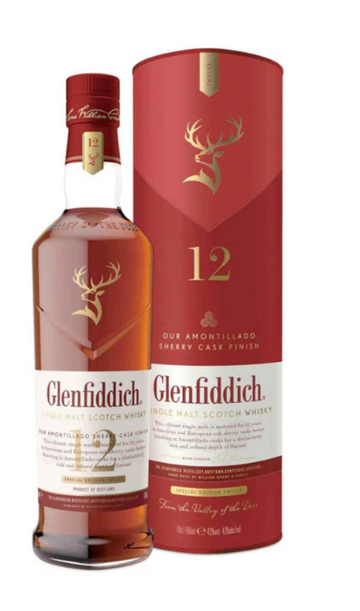 Glenfiddich Amontillado Sherry Cask Finish 12 Year Old Single Malt Scotch Whisky .750ml