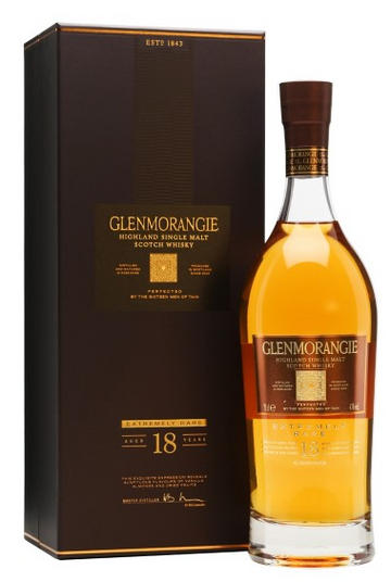 Glenmorangie 18 Year Old Extremely Rare Single Malt Scotch Whisky .750ml